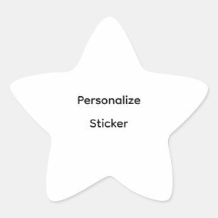 Create Your Own Simple Brand Promotion Star Sticker