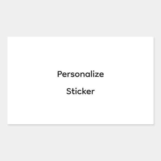 Create Your Own Simple Brand Promotion  Sticker (Front)