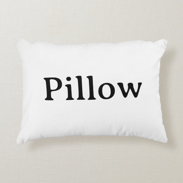 Create Your Own Simple Brushed Polyester 16" x 12" Accent Pillow (Front)