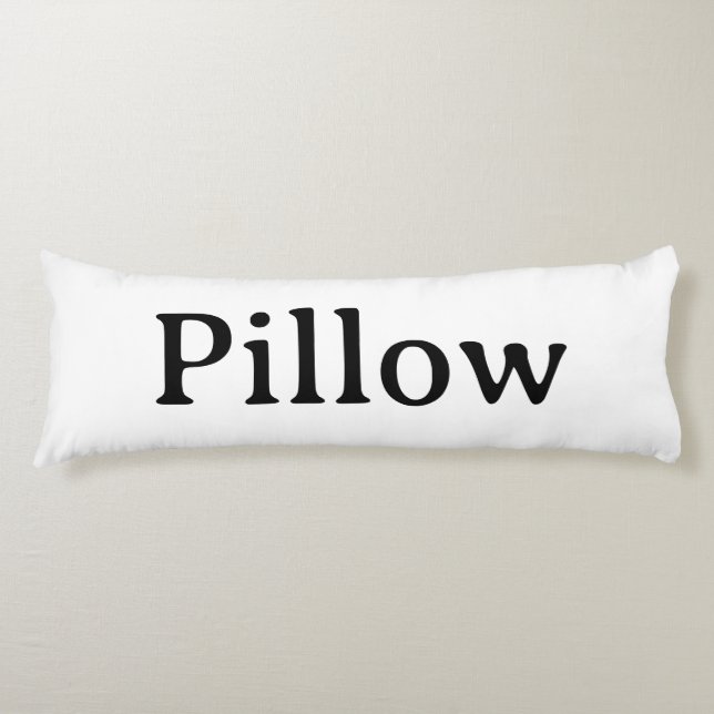 Create Your Own Simple Brushed Polyester 20" x 54" Body Pillow (Front)