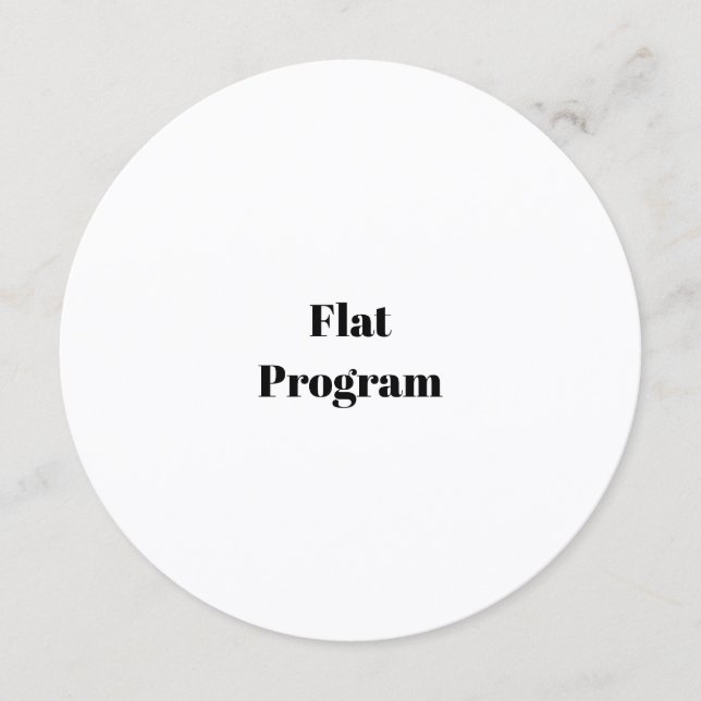 Create Your Own Simple Business 5.25" x 5.25" Flat Program (Front)
