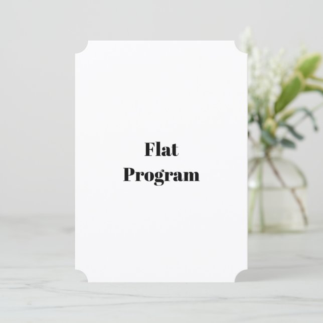 Create Your Own Simple Business 5" x 7" Flat Program (Standing Front)