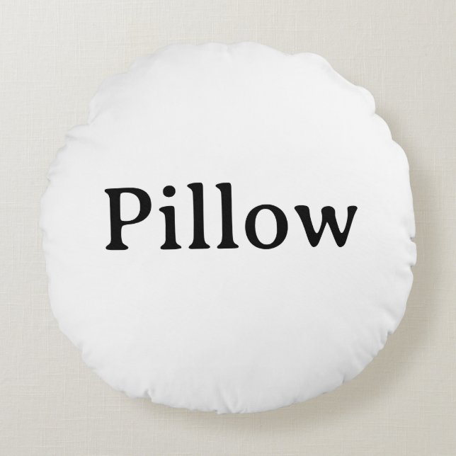 Create Your Own Simple Custom 16" Round Pillow (Front)
