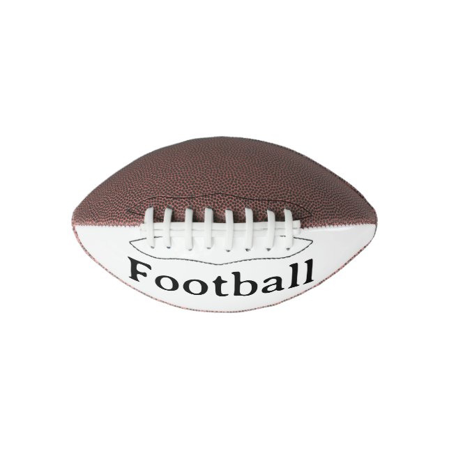 Create Your Own Simple Custom 1 Panel No Tee Mini Football (Front)