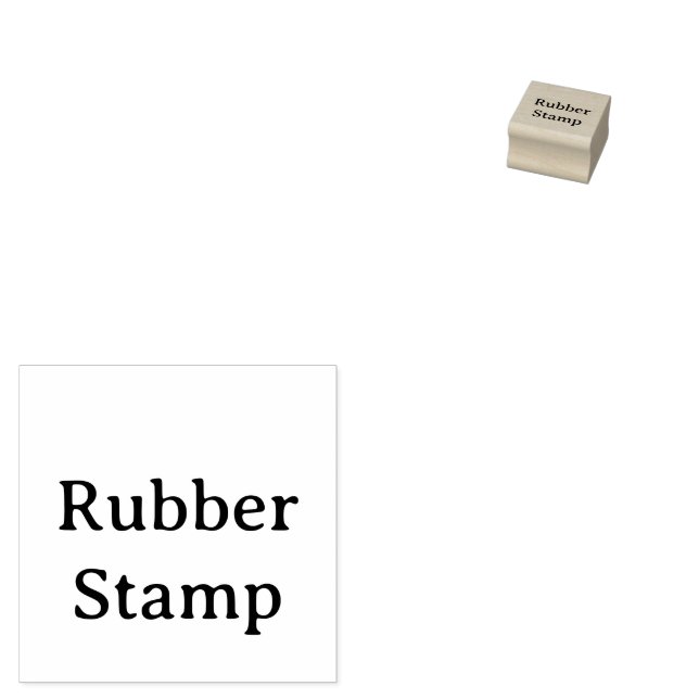 Create Your Own Simple Custom 1" x 1" Rubber Stamp (Stamped)