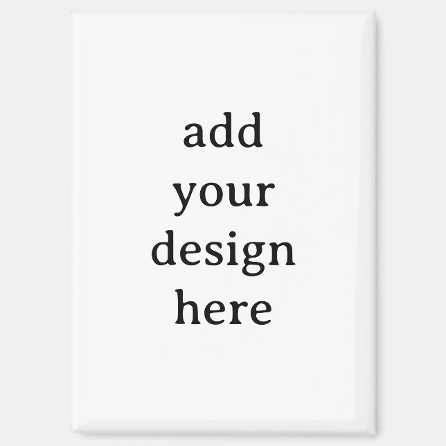 Create Your Own Simple Custom 2.5"x3.5" Rectangle Magnet (Front)