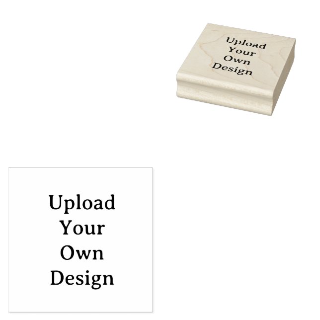 Create Your Own Simple Custom 2.5" x 2.5" Rubber Stamp (Stamped)