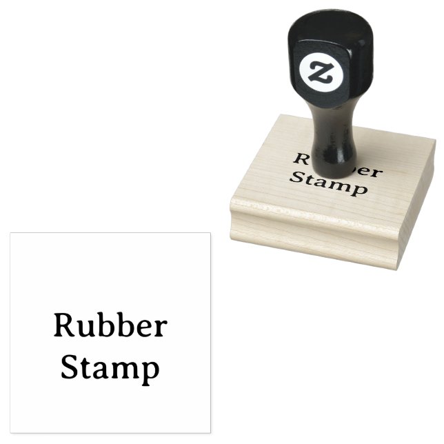 Create Your Own Simple Custom 2.5" x 2.5" Rubber Stamp (Stamped)