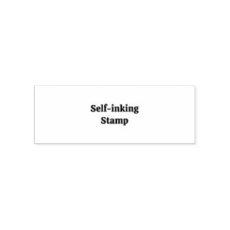 Create Your Own Simple Custom 2.69" x 0.9" Self-in Self-inking Stamp