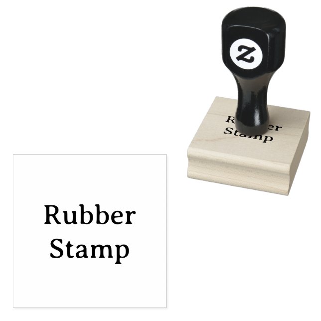 Create Your Own Simple Custom 2" x 2" Rubber Stamp (Stamped)