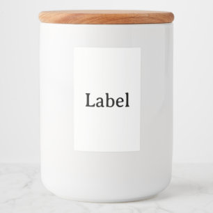 Create Your Own Simple Custom 2" x 3" Container  Food Label