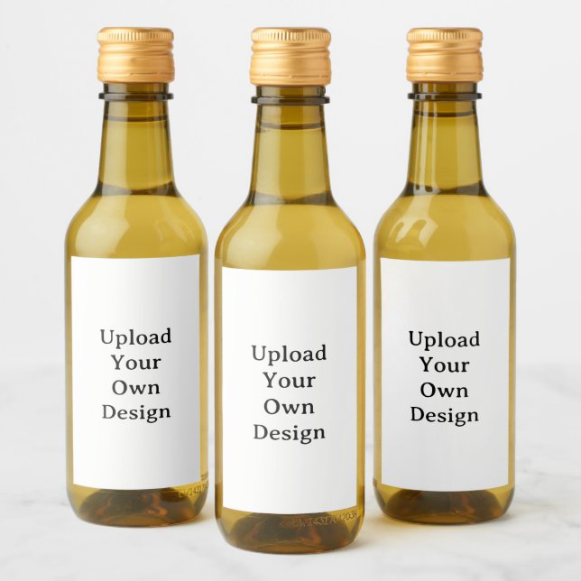 Create Your Own Simple Custom 2" x 3" Mini  Wine Label (Bottles)
