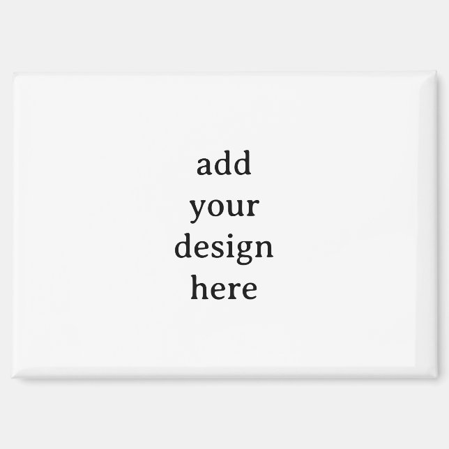 Create Your Own Simple Custom 3.5"x2.5" Rectangle Magnet (Front)