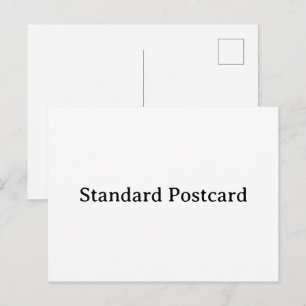 Create Your Own Simple Custom 4.25"x5.6" Standard Invitation Postcard