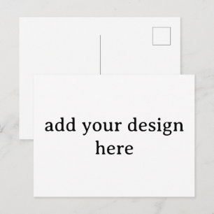 Create Your Own Simple Custom 4.25"x5.6" Standard Invitation Postcard