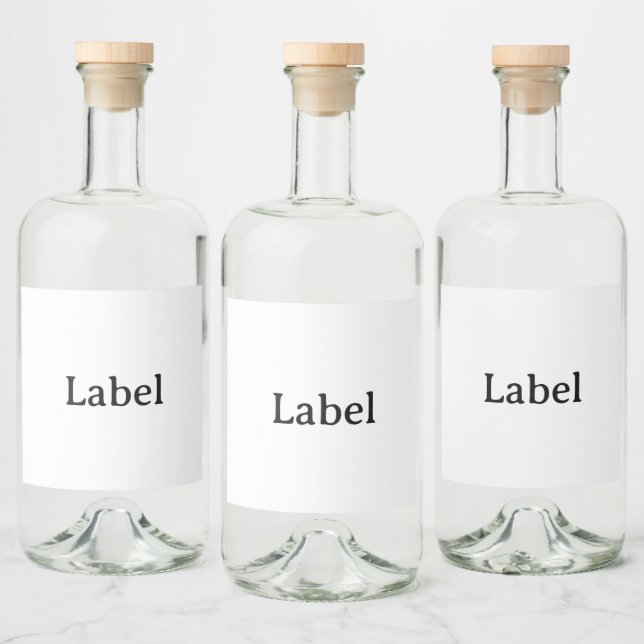 Create Your Own Simple Custom 4" x 3.5" Liquor Bottle Label (Bottles)