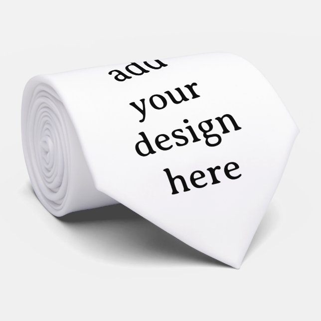 Create Your Own Simple Custom 55" Tie (Rolled)