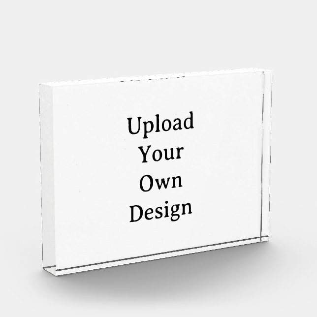 Create Your Own Simple Custom 5" x 7" Horizontal Photo Block (Left)