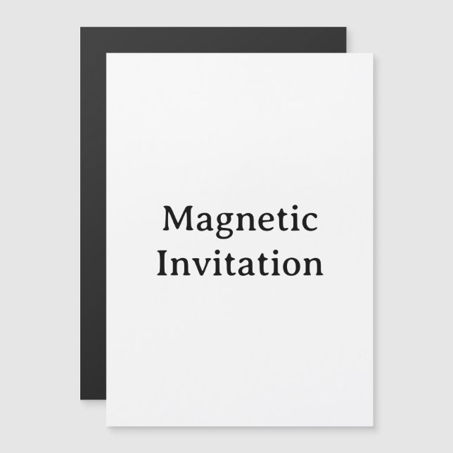 Create Your Own Simple Custom 5" x 7" Magnetic Invitation (Front/Back)