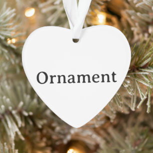 Create Your Own Simple Custom Acrylic Heart Ornament