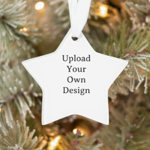 Create Your Own Simple Custom Acrylic Star  Ornament