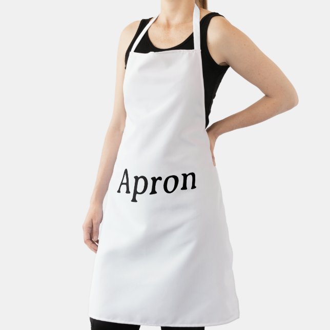 Create Your Own Simple Custom All-Over Print Large Apron (Insitu)