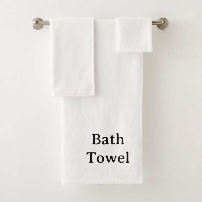 Create Your Own Simple Custom Bath Towel Set (Insitu)