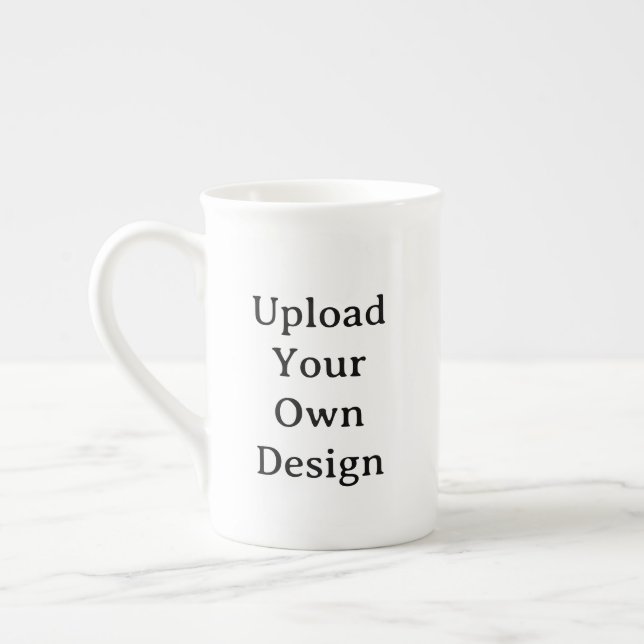 Create Your Own Simple Custom Bone China Mug (Left)