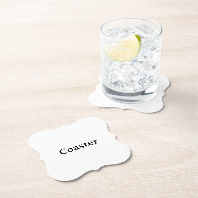 Create Your Own Simple Custom Bracket Paper Coaster (Insitu)