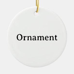 Create Your Own Simple Custom Ceramic Circle Ornament