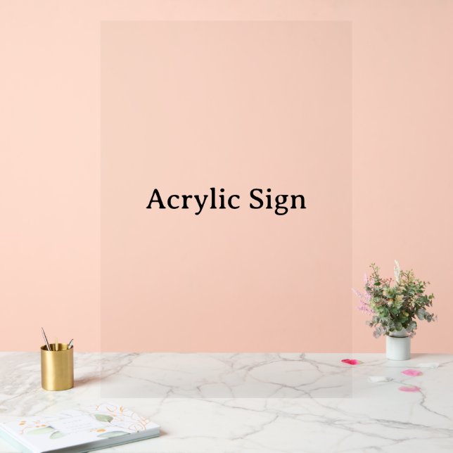 Create Your Own Simple Custom Design 24" x 36" Acrylic Sign (Wedding)