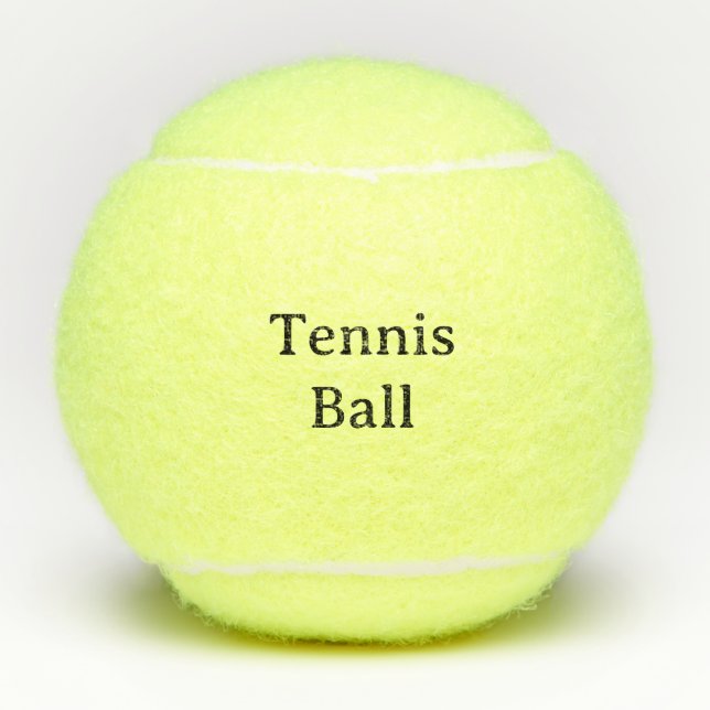 Create Your Own Simple Custom Generic Unbranded Tennis Balls (Front)