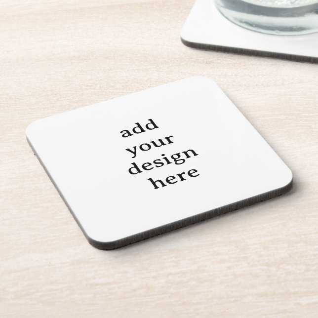Create Your Own Simple Custom Hard plastic  Coaster (Left Side)