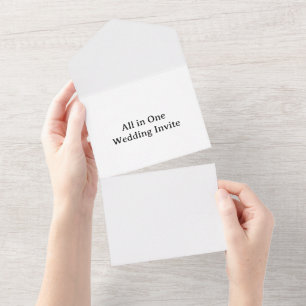Create Your Own Simple Custom High Definition All In One Invitation