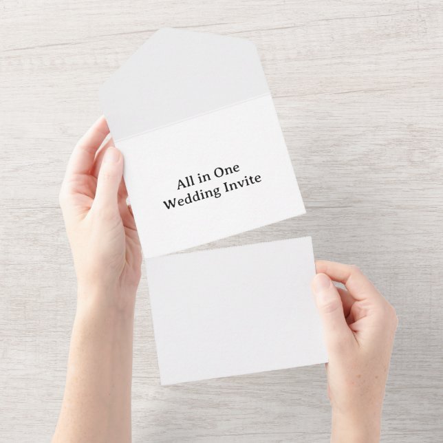 Create Your Own Simple Custom High Definition   All In One Invitation (Tearaway)