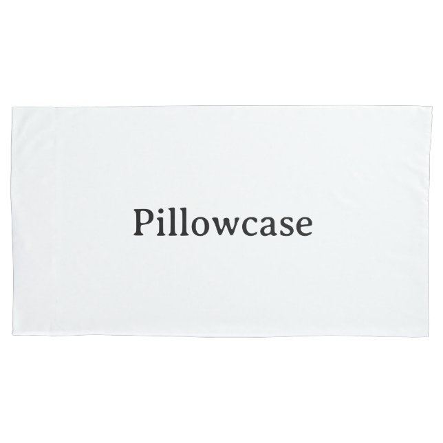 Create Your Own Simple Custom King 20"x30" Single Pillowcase (Front)