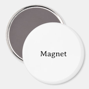 Create Your Own Simple Custom Large 3 Inch Circle  Magnet