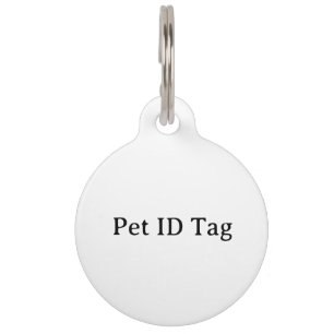 Create Your Own Simple Custom Large Round Pet Tag