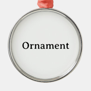 Create Your Own Simple Custom Premium Round Metal Ornament