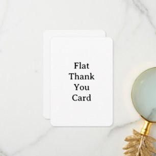 Create Your Own Simple Custom Rounded 3.5" x 5" Thank You Card
