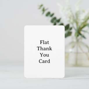 Create Your Own Simple Custom Rounded 4.25" x 5.5" Thank You Card
