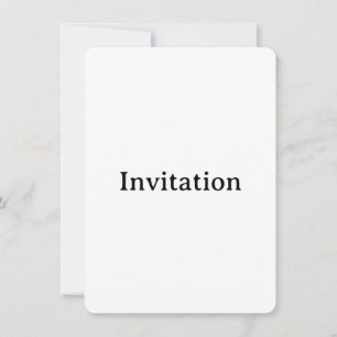 Create Your Own Simple Custom Rounded 4.5" x 6.25" Invitation
