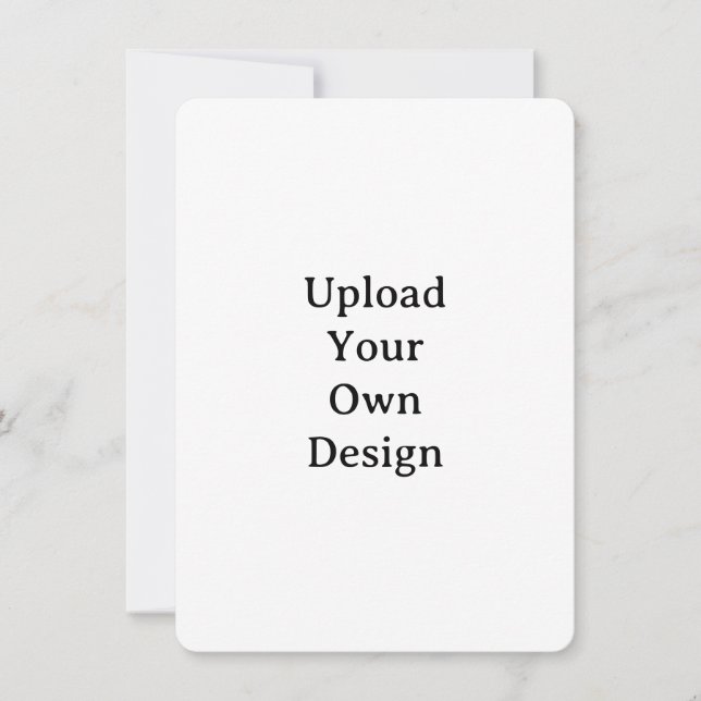 Create Your Own Simple Custom Rounded 4.5" x 6.25" Invitation (Front)