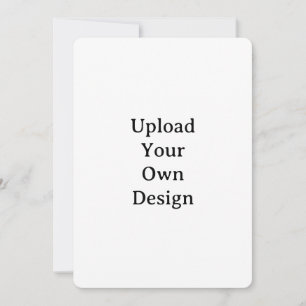 Create Your Own Simple Custom Rounded 5" x 7" Invitation