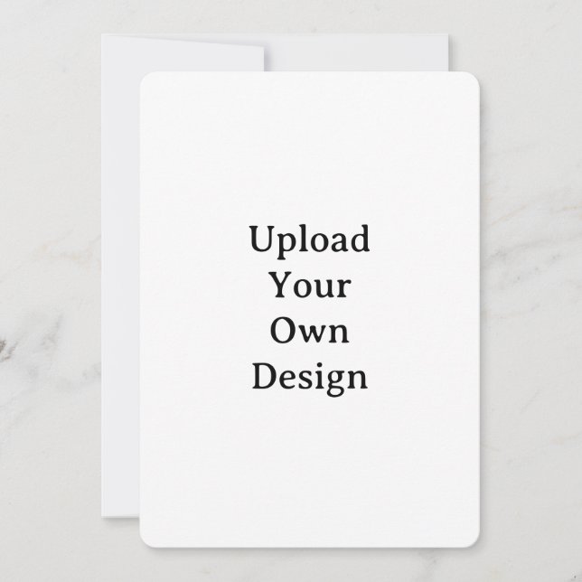 Create Your Own Simple Custom Rounded 5" x 7" Invitation (Front)