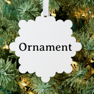 Create Your Own Simple Custom Snowflake  Ornament Card