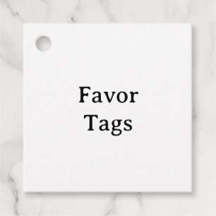 Create Your Own Simple Custom Square Favour Tags