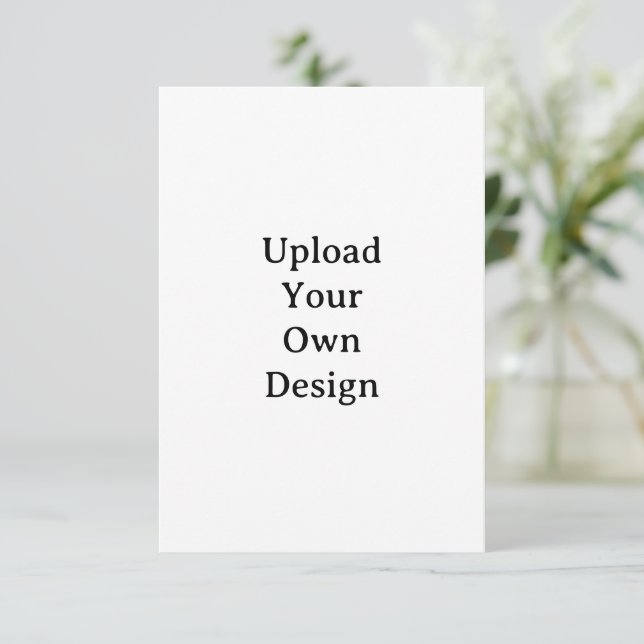 Create Your Own Simple Custom Squared 3.5" x 5" Invitation (Standing Front)