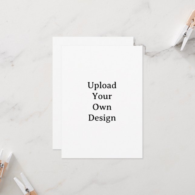 Create Your Own Simple Custom Squared 4.5" x 6.25" Invitation (Front/Back In Situ)