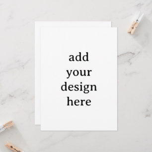 Create Your Own Simple Custom Squared 6.5" x 8.75" Invitation